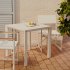 Алюминиевый уличный стол Culip с порошковым покрытием белого цвета 77 х 77 см