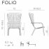 Лаунж-кресло пластиковое Folio коричневое 003/403001000004