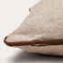 Чехол на подушку Sagulla из 100% ПЭТ бежевый с коричневой окантовкой 45 х 45 см