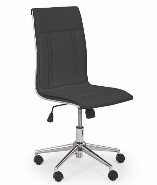 Кресло компьютерное Halmar PORTOS (черный/хром)