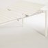 Раздвижной алюминиевый садовый стол Zaltana с матовой белой отделкой 180 (240) х 100 см