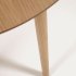 Раздвижной стол Oqui из шпона дуба и массива дерева 90 (170) х 90 см