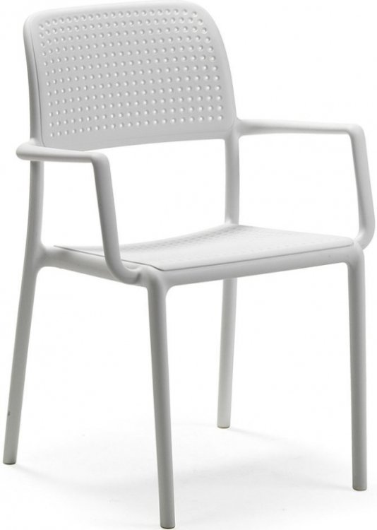 Кресло пластиковое Bora белое 003/4024200000