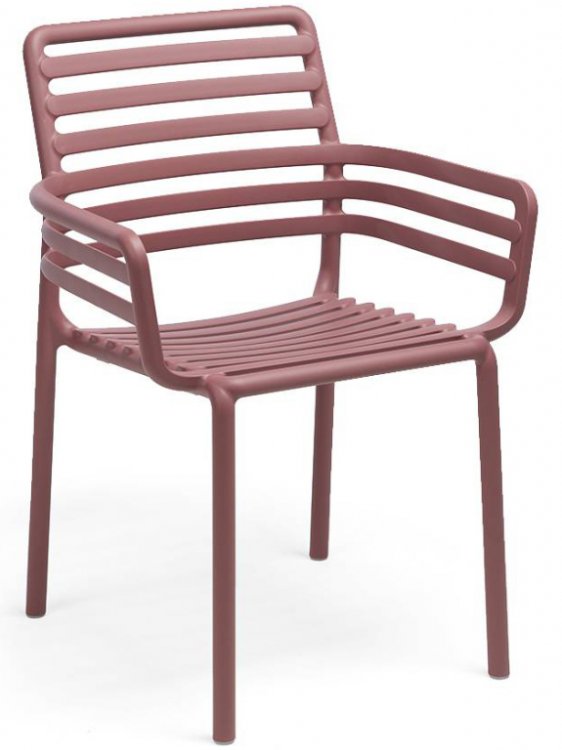 Кресло пластиковое Doga розовое 003/4025421000