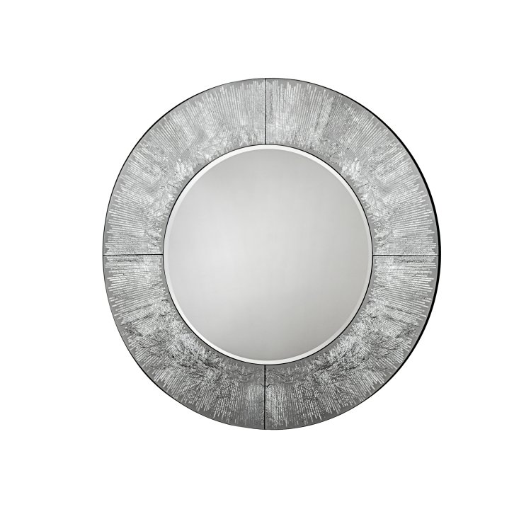 Зеркало круглое Aurora серебро