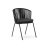 Садовый стул Saconca из шнура и стали с черной окраской
