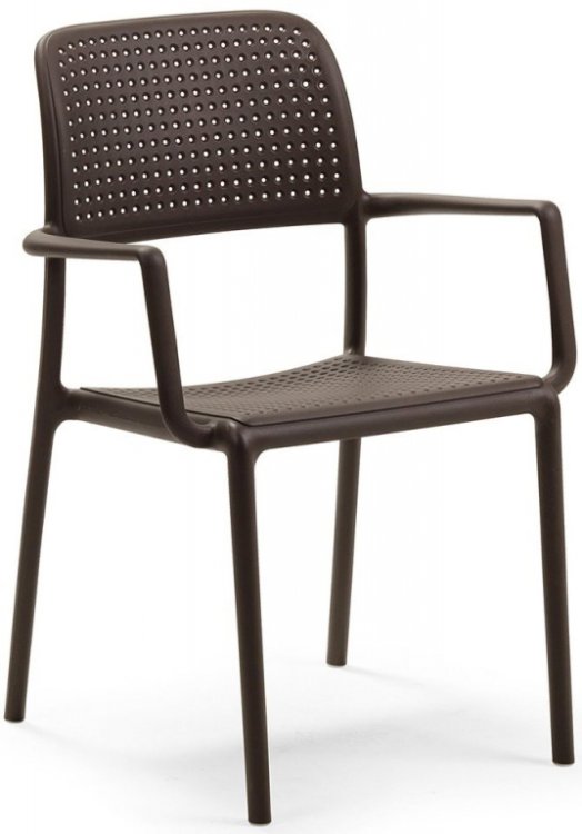 Кресло пластиковое Bora коричневое 003/4024205000/NO