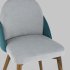 Комплект из двух стульев | HELGA светло-серый-бирюзовый обеденный