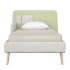 Кровать подростковая Soft (бежевый/зеленый) 90*200 см
