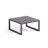Столик для улицы Comova из черного алюминия 60 х 60 см