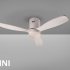 Мини-вентилятор с подсветкой Siroco белый