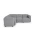 Угловой диван Legara 4-местный серый 226 х 164 см