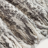 Плед кисточками Persis из серой белой шерсти 125 х 150 см