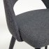 Темно-серый стул Mael на стальных ножках с черной отделкой