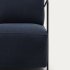 Кресло Gamer синего цветаиз  металла с черной отделкой