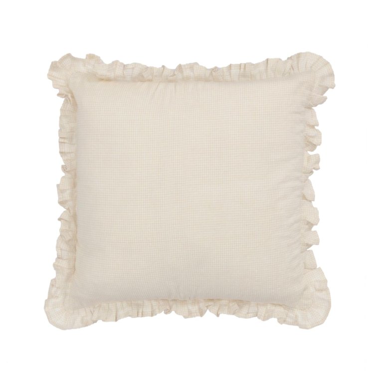 Чехол для подушки Nacha из хлопка льна бежевого цвета 45 х 45 см