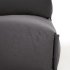 Пуф-шезлонг со спинкой  Square темно-серого цвета для садового модульного дивана 101x101см