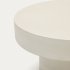 Круглый журнальный столик Aiguablava из белого цемента 66 см