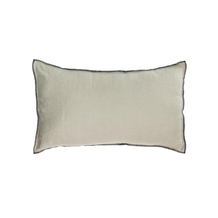 Чехол для подушки Elea из 100% льна светло-серого цвета 30 х 50 см