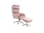 Комплект Signal MONROE VELVET BLUVEL 52, кресло+подставка для ног (античный розовый)