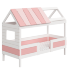 Кровать одноярусная Nord размер L (белый/розовый)