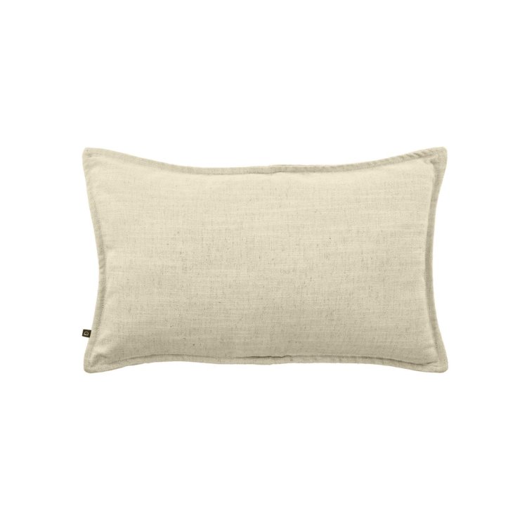 Льняной чехол для подушки Blok белый цвет 30 х 50 см