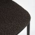 Барный стул Ciselia черный из ткани букле и металла 102 см
