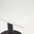 Стол Tiaret из белого меламина с черной металлической ножкой 69,5 х 69,5 см