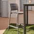 Уличный полубарный стул Morella из серого пластика 65 см