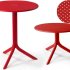 Стол круглый пластиковый обеденный Step + Step Mini красный 003/4005607000