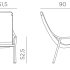 Лаунж-кресло пластиковое Net Lounge коричневое 003/4032910000