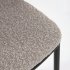 Барный стул Ciselia светло-серый из ткани букле и металла 102 см