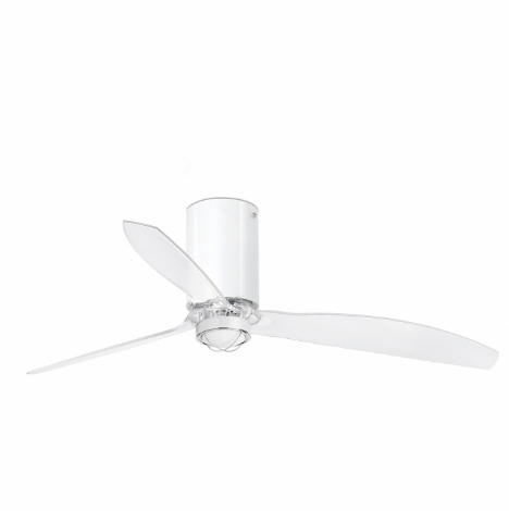 Потолочный вентилятор Mini Tube Fan белый/прозрачный 128 см