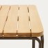 Барный стол Salguer из массива акации и коричневой стали 140 х 70 см