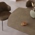 Раздвижной стол Yodalia из керамики и стали с коричневой отделкой 130 (190) х 100 см