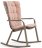 Кресло-качалка пластиковое с подушкой Folio коричневое 003/4030010/4029810/3630001066