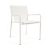 Алюминиевый стул Zaltana для улицы с матовой белой окраской