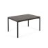 Раздвижной алюминиевый стол для улицы Zaltana с матовой черной отделкой 140 (200) х 90 см