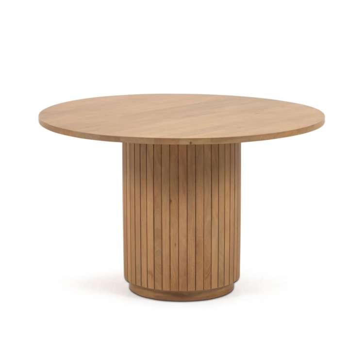 Круглый стол Licia из массива манго с натуральной отделкой 120 см