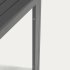 Уличный стол Sirley из черного алюминия 140 х 70 см