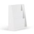 Книжный шкаф Adiventina из МДФ белого цвета 59,5 х 69,5 см