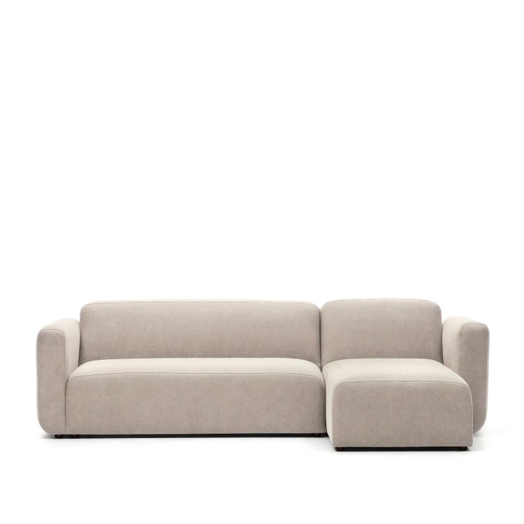Модульный диван Neom с правым/левым шезлонгом бежевого цвета 263 см