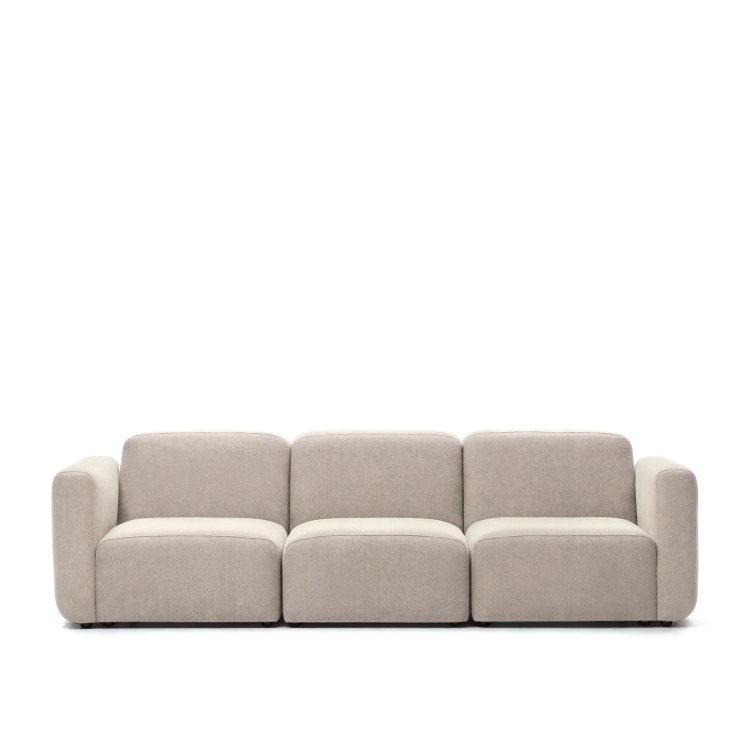 Трехместный модульный диван Neom бежевого цвета 263 см