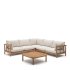 Комплект Sacova, 5ти-местный угловой диван и журнальный столик из массива эвкалипта