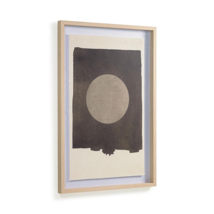 Картина Naira черным кругом 60 х 90 см