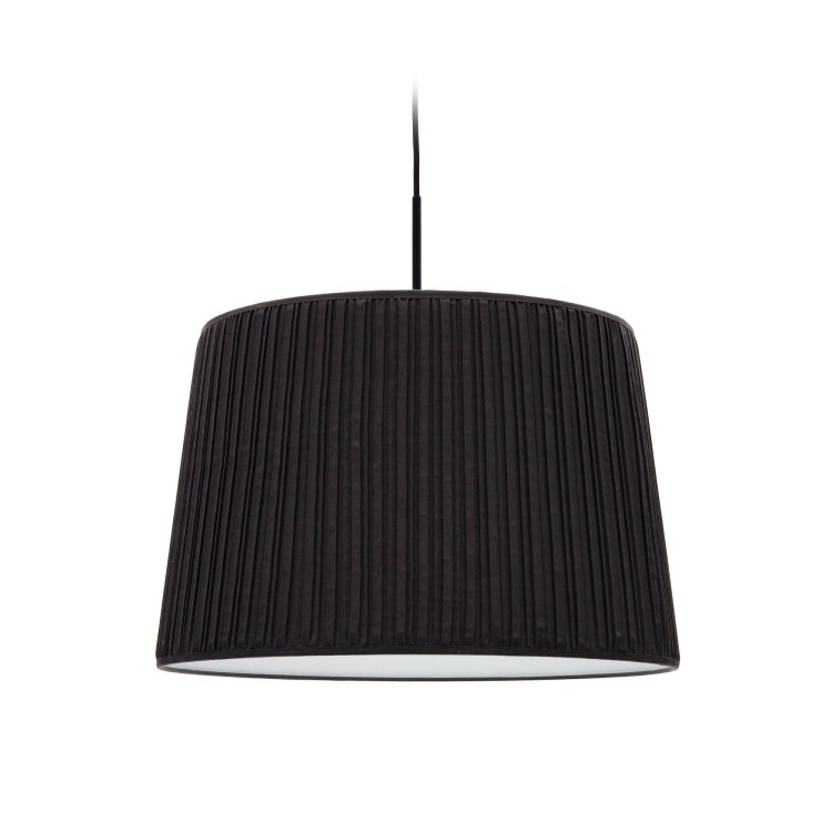 Guash ceiling lamp shade in black, Г? 50 cm