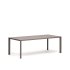 Алюминиевый уличный стол Culip с порошковым покрытием коричневого цвета 220 х 100 см