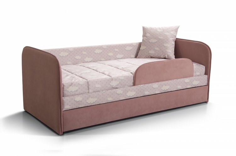 Кроватка с мягкими бортами Иви для девочки