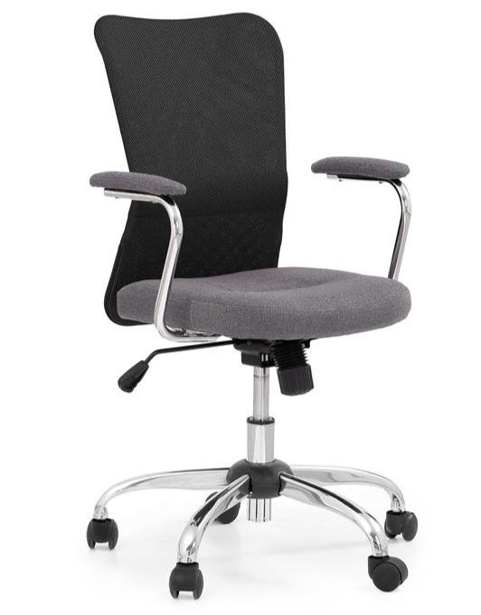 Кресло компьютерное Halmar ANDY (серый/черный)