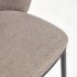 Полубарный стул Ciselia из коричневой синели 65 см